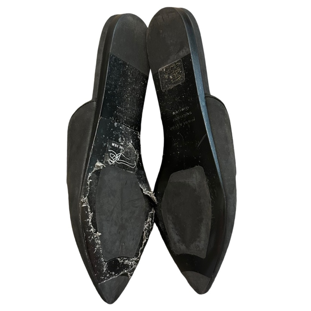 Jenni Kayne Oiled Leather Pointed Toe Flat Mules - Picture 5 of 6